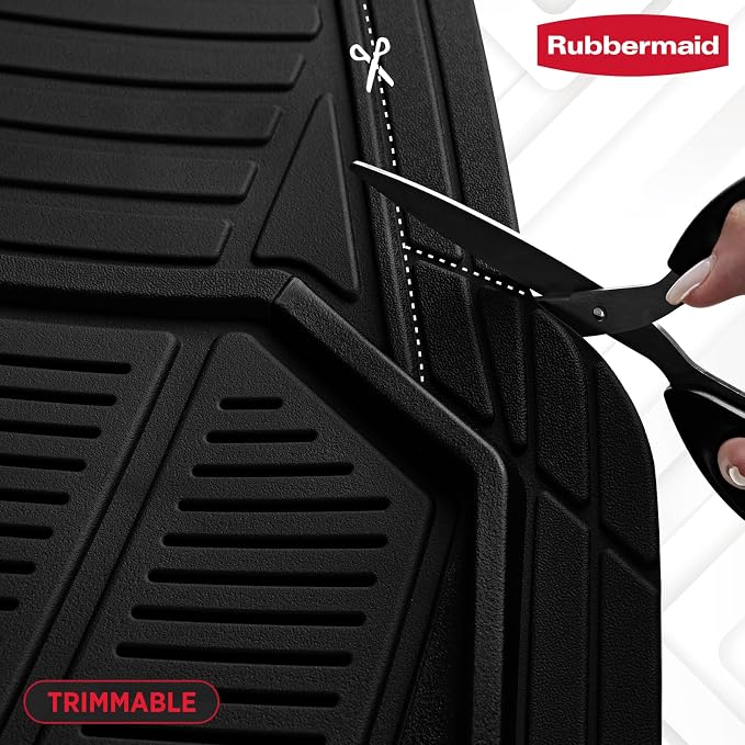 Rubbermaid Car Mat Full Set All-Weather Heavy-Duty 4 Pieces– Trim-to-Fit - Image 4