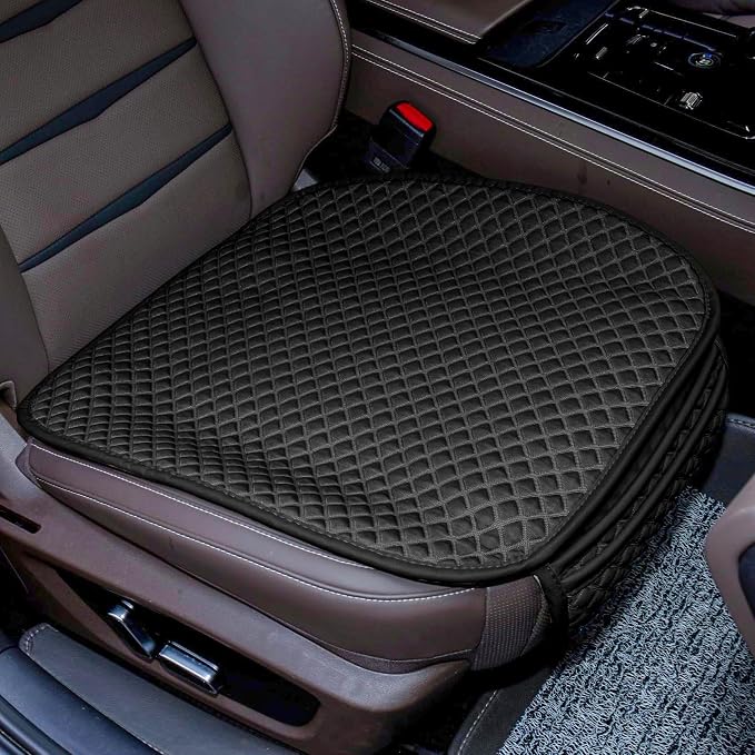 Linen Bottom Car Seat Covers Cloth, Fabric Car Seat Covers Front Seat Only - Image 2