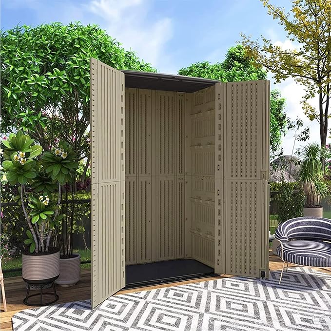 HOMSPARK Storage Shed Weather Resistance, Outdoor Storage Cabinet - Image 6