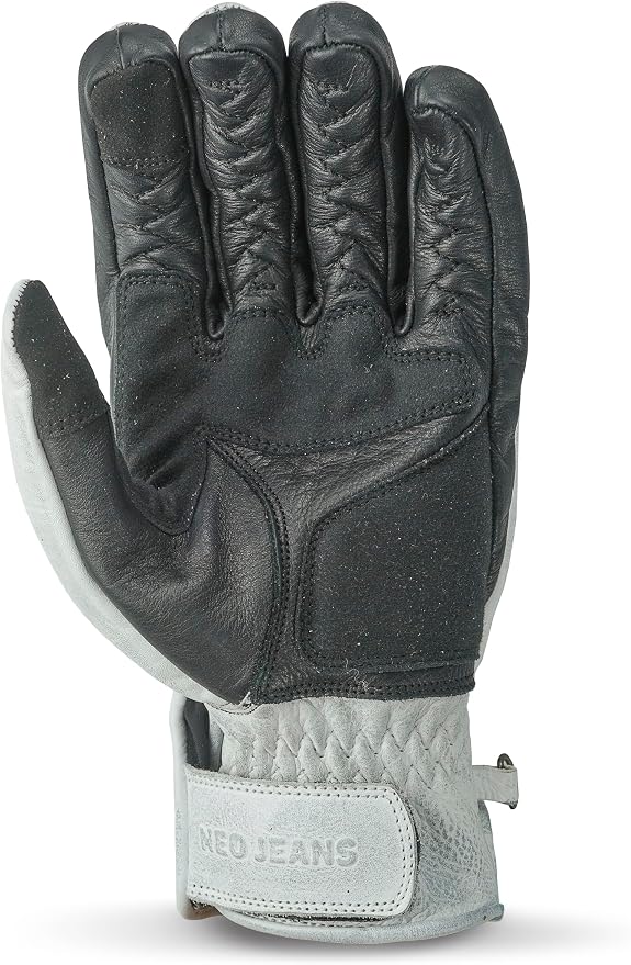 Leather Motorcycle Gloves with Adjustable Fitting Bike Riding Gloves - Image 2