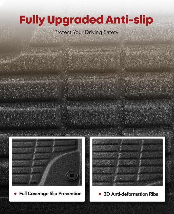 YHTAUTO Floor Mats Fit 2012-2015 Honda Civic Sedan, TPE All Weather Car Mats - Image 4