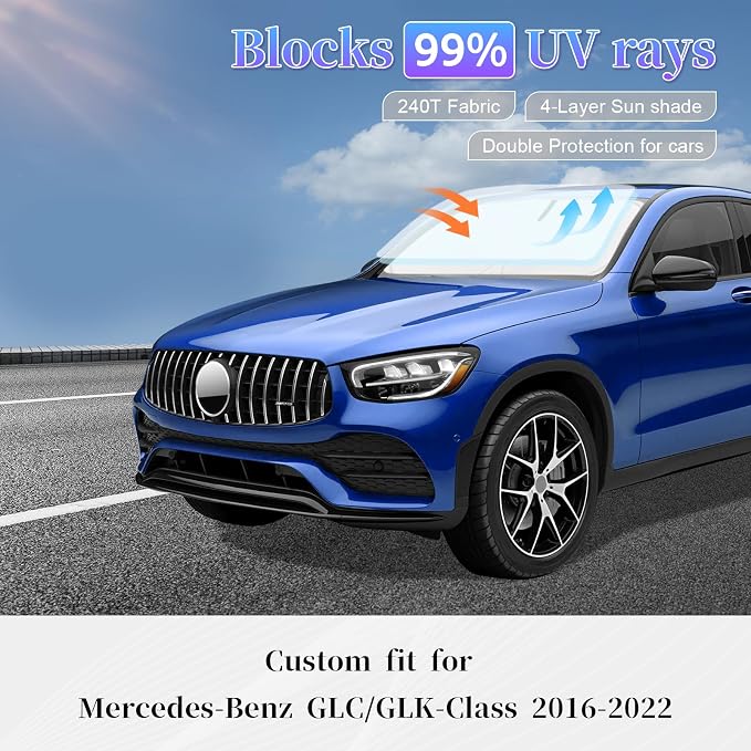 Sun Shade Sunshade for 2016-2025 Mercedes-Benz GLC300 GLK SUV Windshield Cover - Image 2