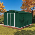 10' x 8' XL Outdoor Storage Shed, Sturdy Metal Building w/Lockable Doors by Unknown