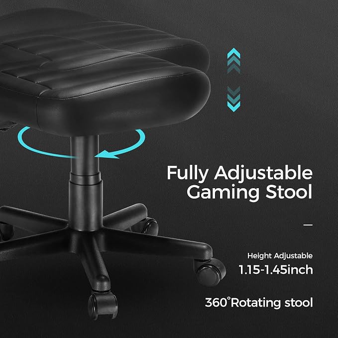 EUREKA ERGONOMIC Multi-Use Stool, Height Adjustable Swivel Rolling Stool Chair - Image 7