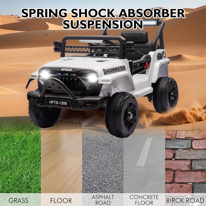 12V Ride on Electric Truck Car for Kids, 12V Kids Electric Vehicles w/Remote - Image 5