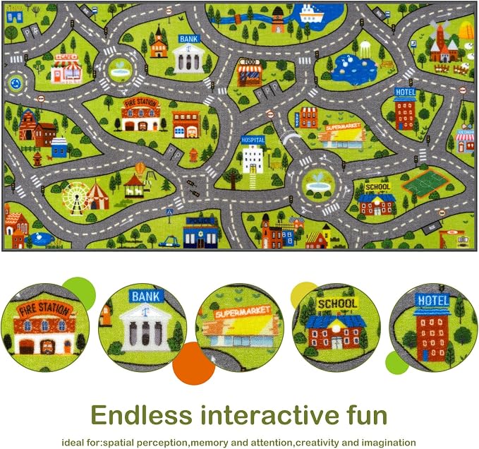 STARUIA Washable Kids Carpet Playmat Rug - Image 4