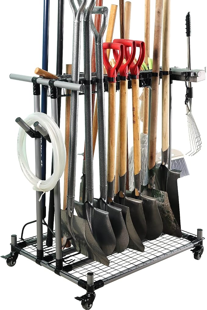 garden tool organizer metal Garage Storage Holder storage large long lawn tools by Unknown