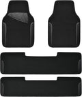CAR PASS Waterproof Universal Faux Leather 3Row Car Floor Mats, Set of Vehicles by CARPASS