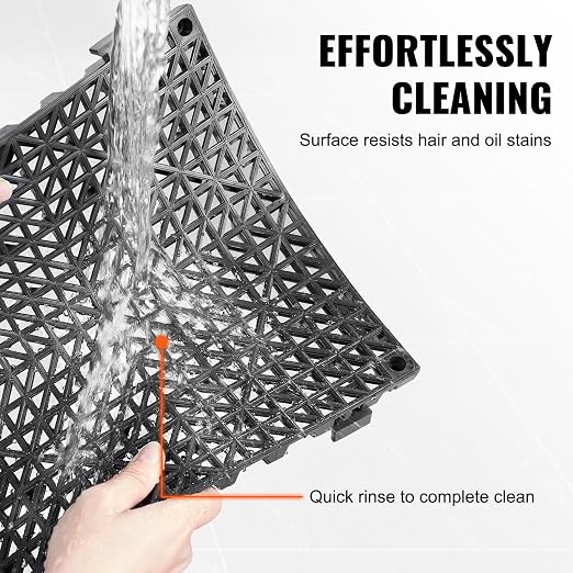 VEVOR Interlocking Tile 50PCS Black, Drainage Tiles 12" x 12" Splicing - Image 5