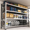 KINGBO 59"W Garage Shelving 3500LBS Heavy Duty Garage Shelving Units and by KINGBO