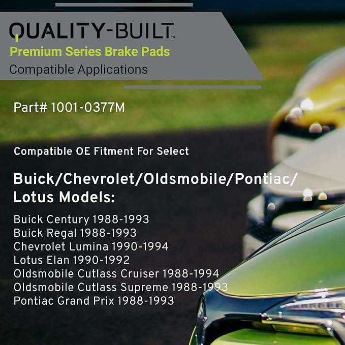 Premium Semi-Metallic Rear Brake Pads Compatible - Image 3