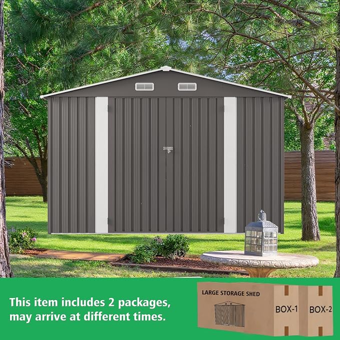 10x12 FT Outdoor Storage Shed - Image 8