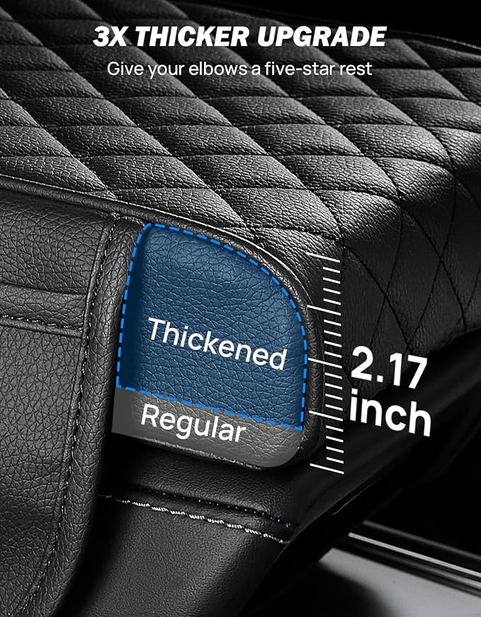 JOYTUTUS Center Console Cover for SUV Sedan, Thick Arm Rest Pad - Image 6