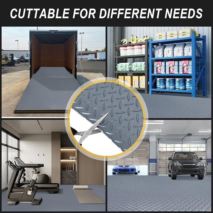7.5x20 FT Garage Floor Mat, 2.8mm Thickened Flooring Roll - Image 7