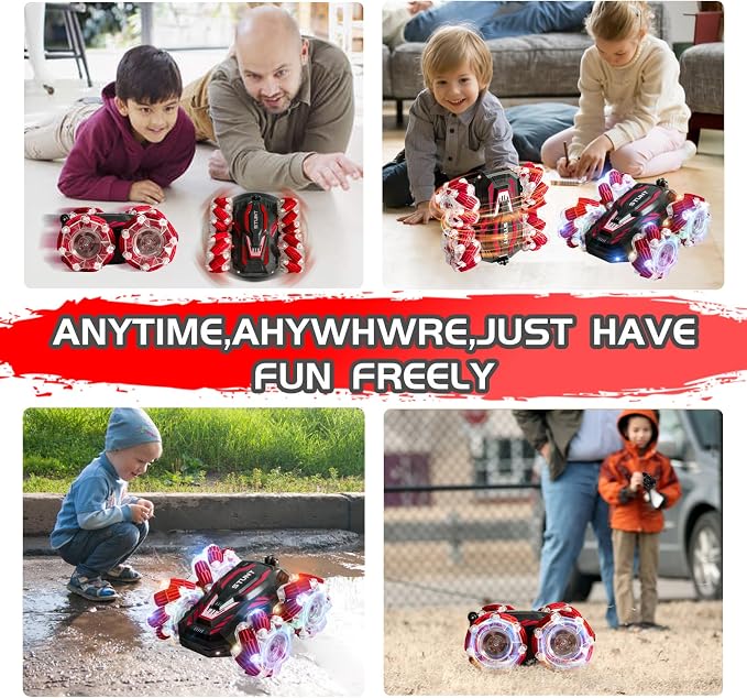 Gesture Sensing RC Stunt Car, 2.4 Ghz 4WD Remote Control Cars, Cool Lighting - Image 7