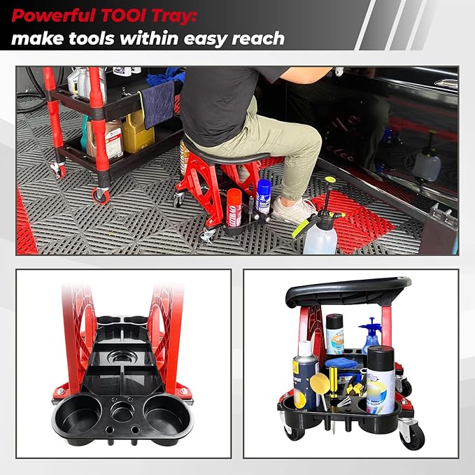 ROBLOCK Durable Mechanic Stool Chair - Image 4
