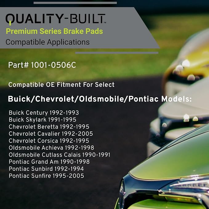 Premium Ceramic Front Brake Pads Compatible - Image 3