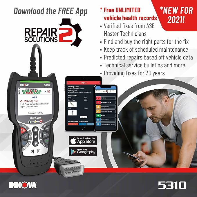 Innova 5310 OBD2 Scanner for ABS & Airbag - Image 5