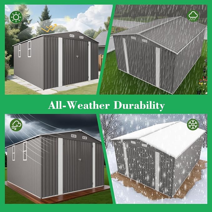 10x12 FT Outdoor Storage Shed - Image 6