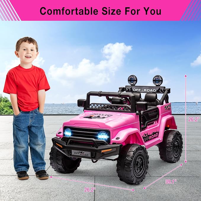 Garvee 12V Kids Ride On Truck Car - Image 6