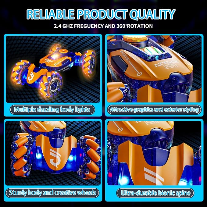 Gesture Sensing RC Stunt Car, Remote Control Car Toys - Image 3