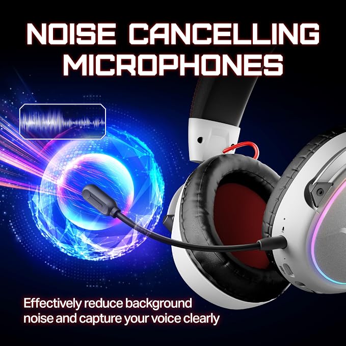 OXS Storm G2 Wireless Gaming Headsets, 7.1 Virtual Surround Sound, 3 EQ Modes - Image 4