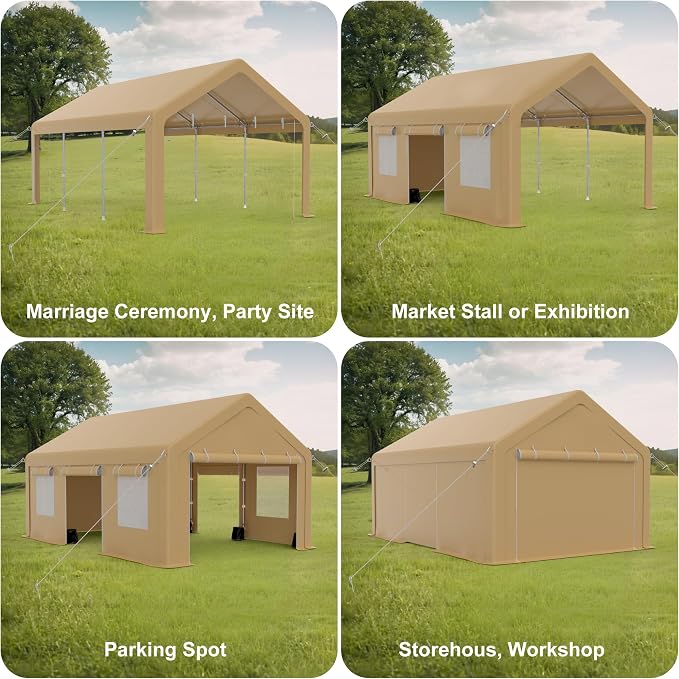 Heavy Duty Carport, Portable Garage - Image 2