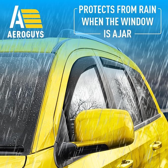 Extra Durable Window Deflectors in-Channel Window Visors Rain Guards Fit - Image 2