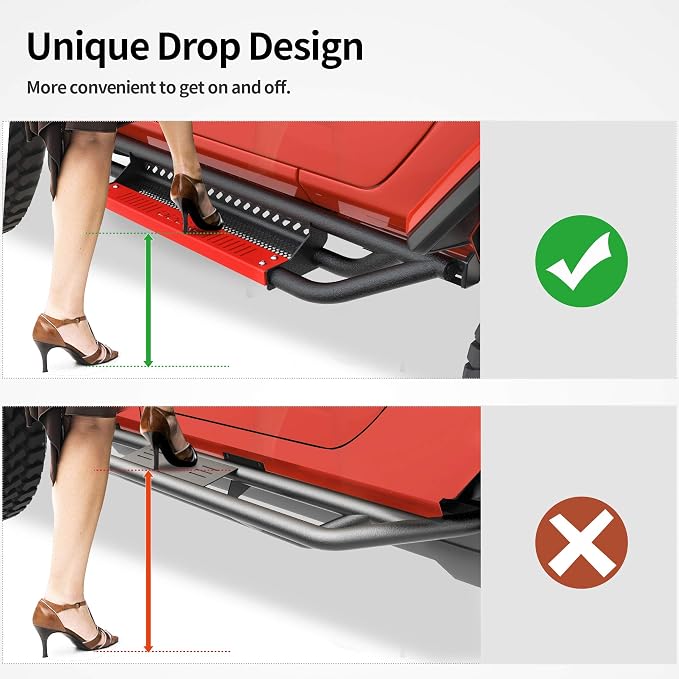 OEDRO 6 inch Running Boards, Drop Side Steps Compatible - Image 5