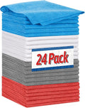 FIXSMITH Shop Towels, Microfiber Cleaning Cloth Bulk, 24 Pack Microfiber Towels by FIXSMITH