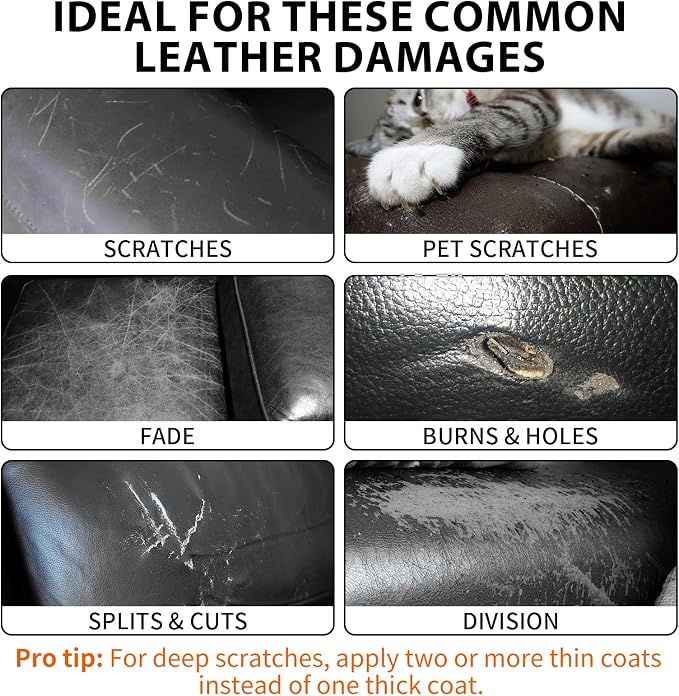 Leather Repair Kit, Car Seats, Jacket & Purse - Image 3