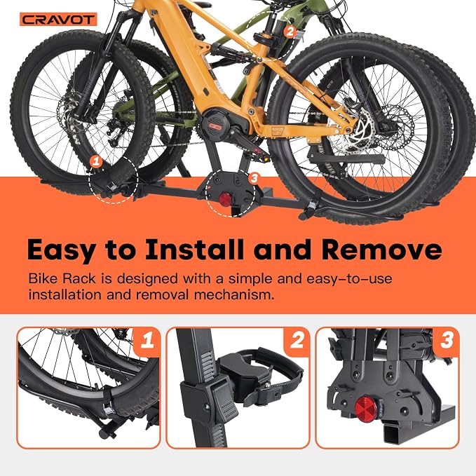 MagRack F2 200 lbs Capacity Electric Bike Rack, No Installation Bike Carrier - Image 6