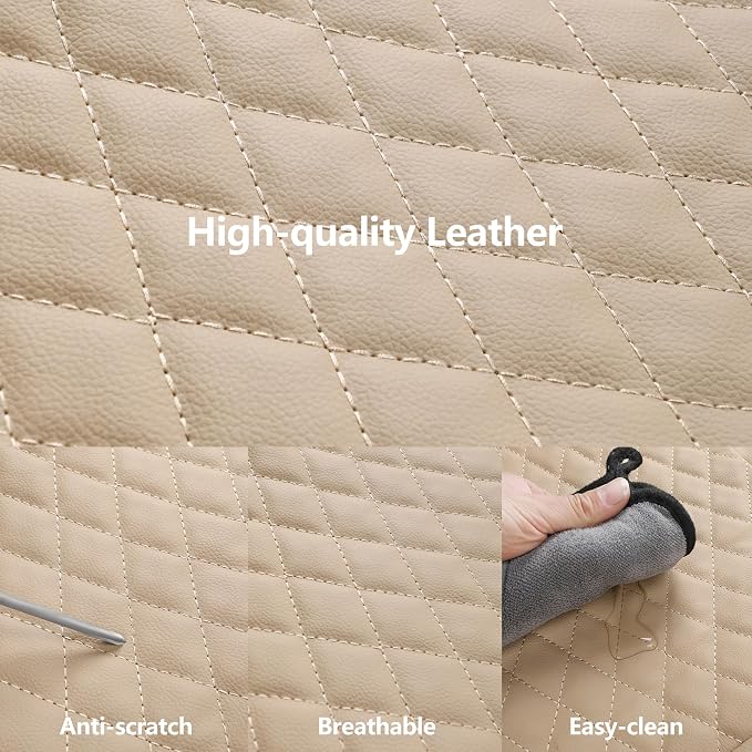 Car Seat Covers, Breathable and Waterproof Leather Seat Covers, Luxury PU - Image 4
