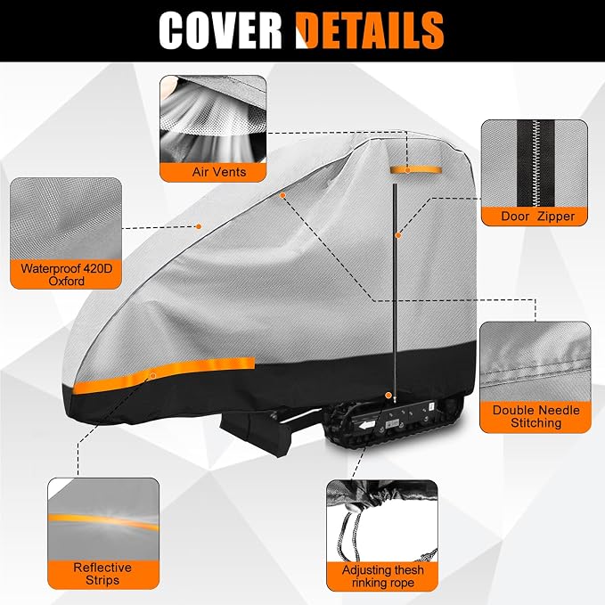 Car Cover Mini Excavator 2000lbs, Compatible - Image 3