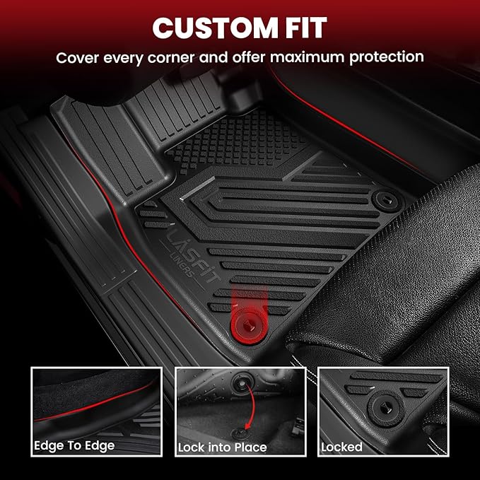 LASFIT Floor Mats for Honda Passport 2019 2020 2021 2022 2023 2024 2025 - Image 2