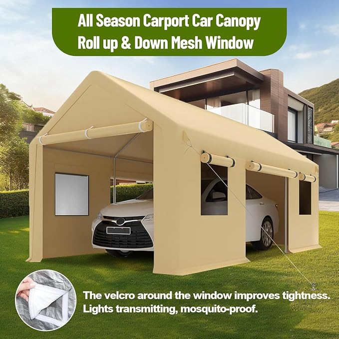 10x20 Ft. Metal Carport Garage - Image 5