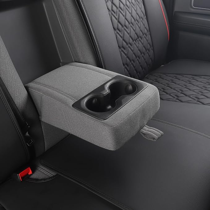 JOJOBAY Car Seat Covers for Dodge Ram, Fit 2009-2025 1500/2500/3500 HD Pick-up - Image 2