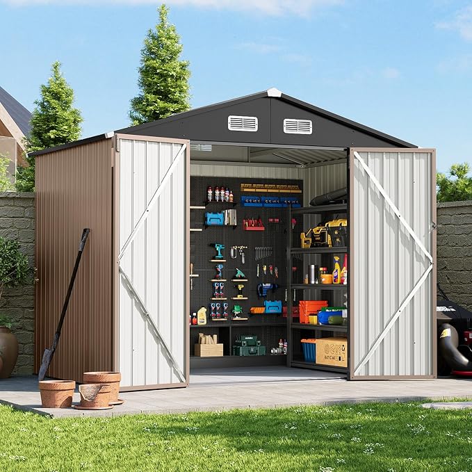 8x6 FT Outdoor Storage Shed by Breezestival