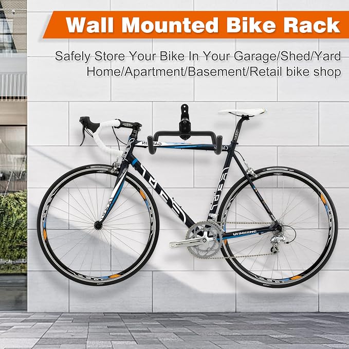 2PACK Bike Rack Garage Bike Wall Mount Bicycle Wall Hanger Bike Hook Bike - Image 2