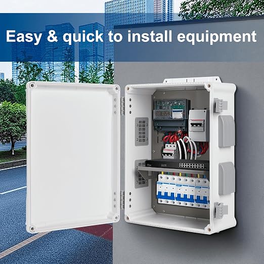 Outdoor Electrical Junction Box, ABS Water Resistant Enclosure - Image 2