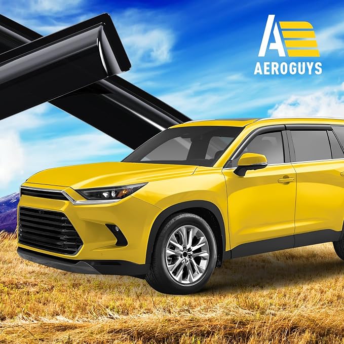Extra Durable Window Deflectors Tape-On Window Visors Rain Guards Fit - Image 3