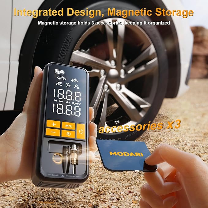 Tire Inflator Portable Air Compressor, 5X Faster 160 PSI Portable Tire Inflator - Image 2