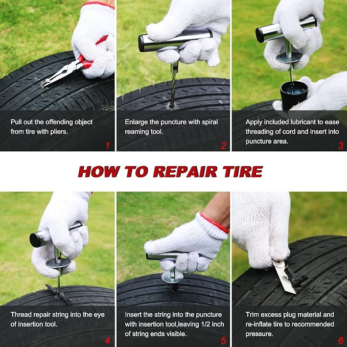 Heavy Duty Tire Repair Tools Kit - Image 6