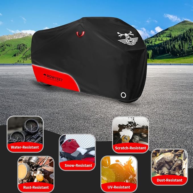 Motorcycle Cover Waterproof Outdoor Storage - Image 6