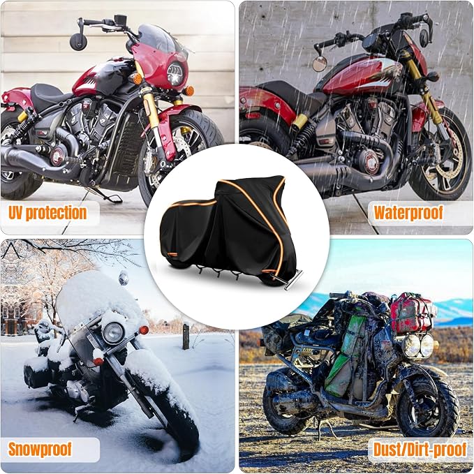 420D Waterproof Motorcycle Cover - Image 7