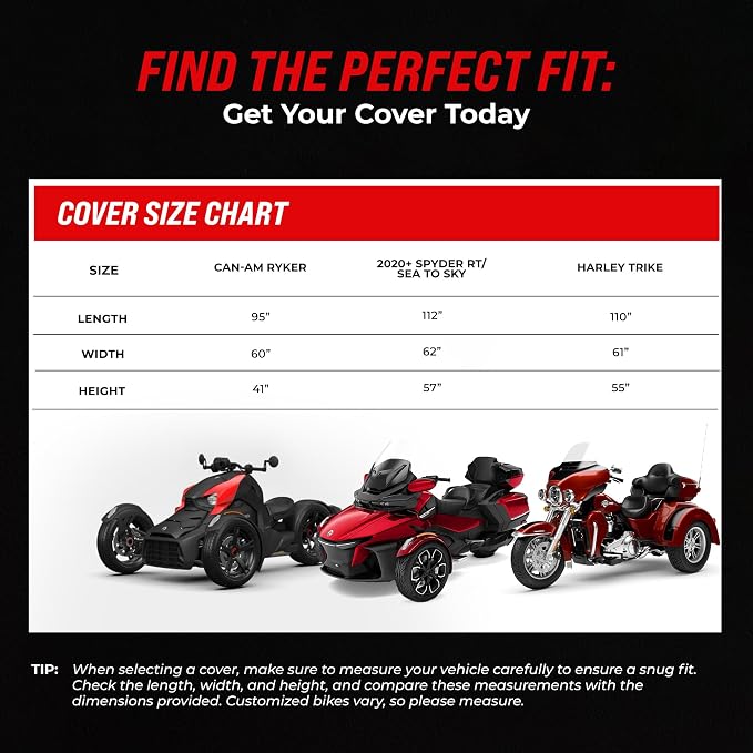 Badass Moto Fits Harley Davidson Trike Cover - Image 6