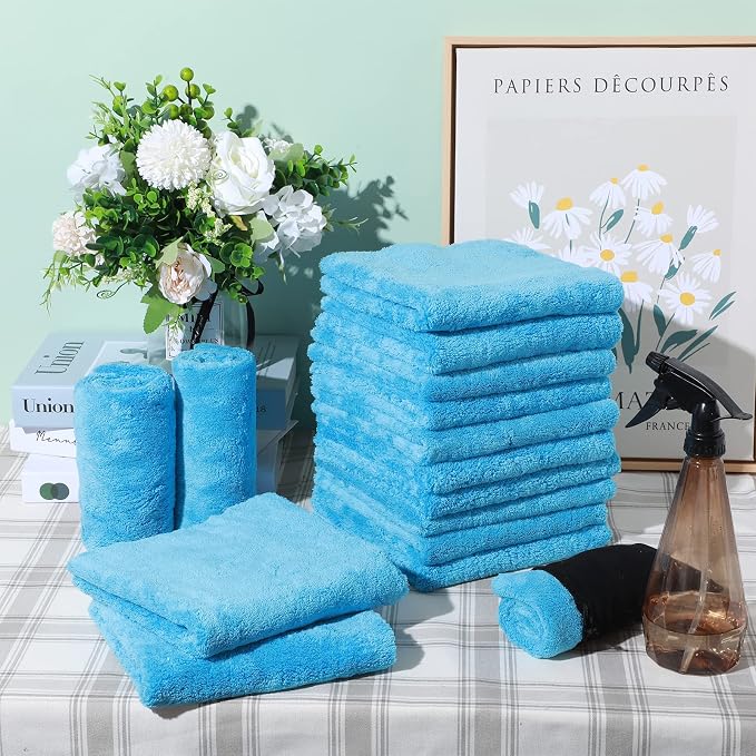 Shimeyao 30 Pcs Edgeless Microfiber Plush Towels - Image 5
