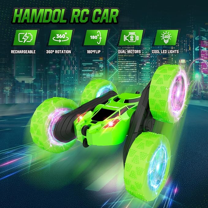 Remote Control Car, 360° Rolling Rotating 2.4GHz 4WD RC Cars - Image 2