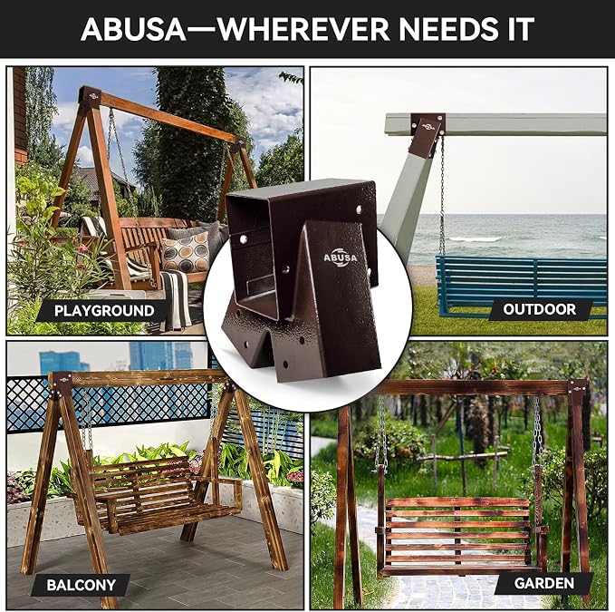 Heavy Duty Swing Sets Brackets Including 2 A-Frame Swing Set Brackets and 4 - Image 9