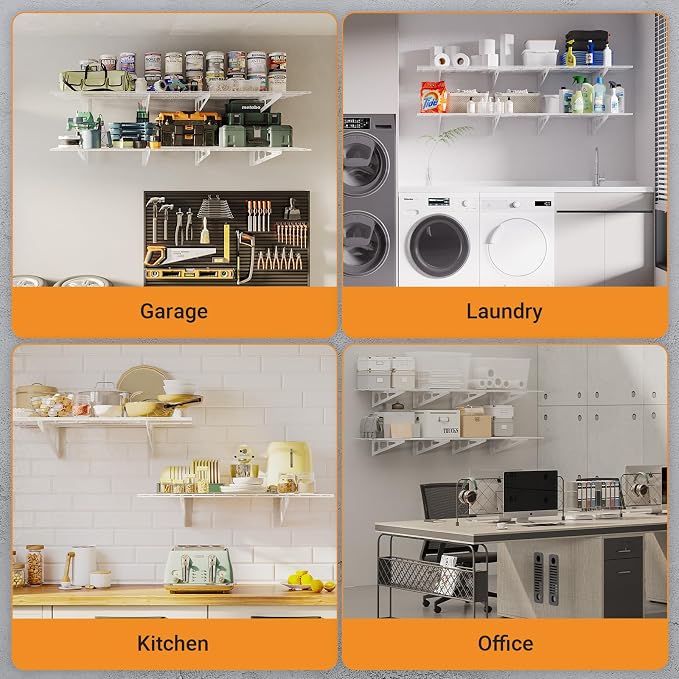 2x6 ft Garage Shelving, Pantry Storage, 800 lbs Total Load Capacity Storage - Image 7